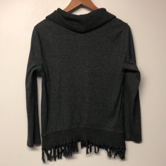 Rafaella Cowlneck Fringe Sweater - Picture 6 of 6